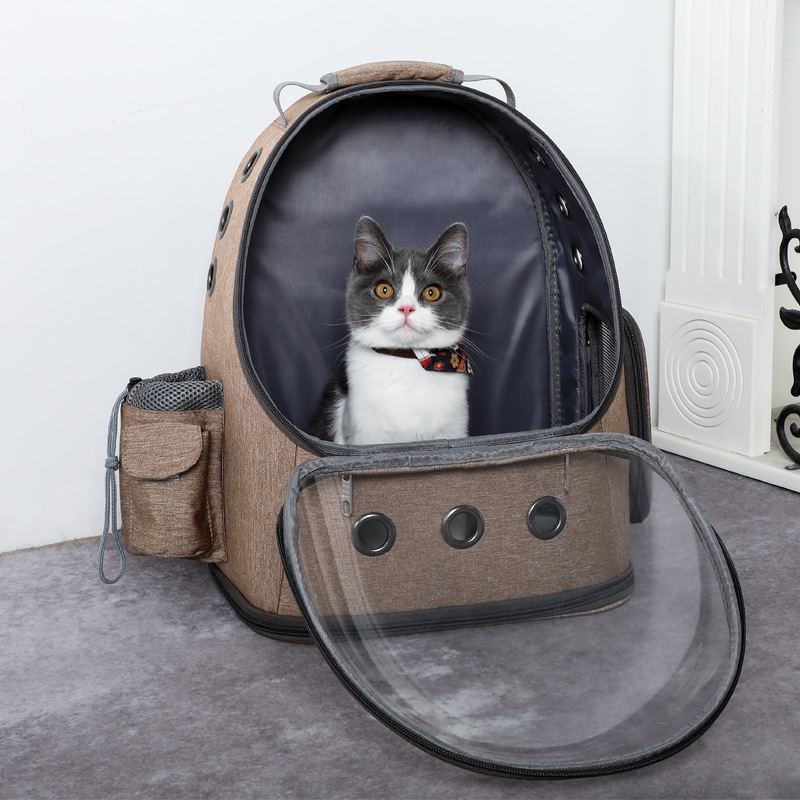 Astronaut Pet Carrier Space Capsule Transparent Backpack Cat and Puppy Backpack for Outdoor Travelling